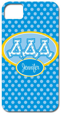 Hard Phone Cases - Delta Delta Delta - Applique Letters on Dots (GOTGK-DDD-01)
