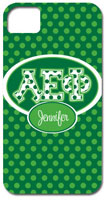 Hard Phone Cases - Alpha Epsilon Phi - Applique Letters on Dots (GOTGK-AEF-01)