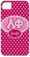 Hard Phone Cases - Alpha Phi - Applique Letters on Dots (GOTGK-AF-01)
