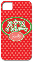 Hard Phone Cases - Alpha Gamma Delta - Applique Letters on Dots (GOTGK-AGD-01)