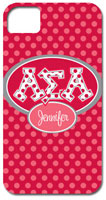Hard Phone Cases - Alpha Sigma Alpha - Applique Letters on Dots (GOTGK-ASA-01)