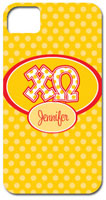 Hard Phone Cases - Chi Omega - Applique Letters on Dots (GOTGK-CO-01)