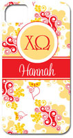 Hard Phone Cases - Chi Omega - Lyre Swirl (GOTGK-CO-06)