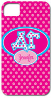 Hard Phone Cases - Delta Gamma - Applique Letters on Dots (GOTGK-DG-01)