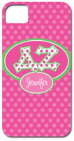 Hard Phone Cases - Delta Zeta - Applique Letters on Dots (GOTGK-DZ-01)