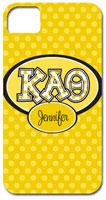Hard Phone Cases - Kappa Alpha Theta - Applique Letters on Dots (GOTGK-KAQ-01)
