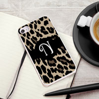 Personalized iPhone Case (Leopard with White Trim) (GC973)