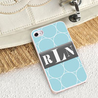 Personalized iPhone Case (Rings with White Trim) (GC973)