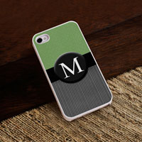 Personalized iPhone Case (Tweed with White Trim) (GC973)