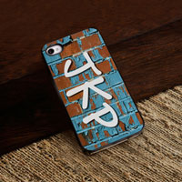 Personalized iPhone Case (Graffiti with Black Trim) (GC974)