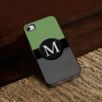Personalized iPhone Case (Tweed with Black Trim) (GC974)