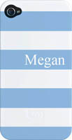 Kelly Hughes Designs - Phone Cases (Powder Blue & White Stripe) (pc1100)