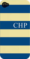 Kelly Hughes Designs - Phone Cases (Navy & Light Yellow Stripe) (pc1101)