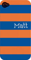 Kelly Hughes Designs - Phone Cases (Blue & Orange Stripe) (pc1102)