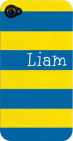 Kelly Hughes Designs - Phone Cases (Yellow & Blue Stripe) (pc1104)