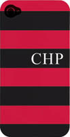 Kelly Hughes Designs - Phone Cases (Black & Red Stripe) (pc1105)