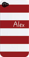 Kelly Hughes Designs - Phone Cases (Red & White Stripe) (pc1108)
