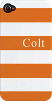 Kelly Hughes Designs - Phone Cases (Orange & White Stripe) (pc1109)