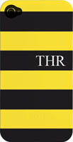 Kelly Hughes Designs - Phone Cases (Black & Yellow Stripe) (pc1111)