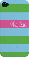Kelly Hughes Designs - Phone Cases (Aqua Multi Stripe) (pc1119)
