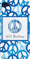 Kelly Hughes Designs - Phone Cases (Peace Out Blue) (pc390)