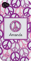 Kelly Hughes Designs - Phone Cases (Peace Out Purple) (pc391)