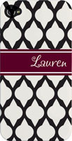Kelly Hughes Designs - Phone Cases (Bordeaux Lattice) (pc923)