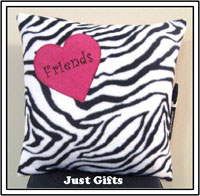 Just Gifts by Robin - Autograph Pillows (Zebra Fleece) (211)