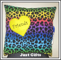 Just Gifts by Robin - Autograph Pillows (Multi Colored Striped Fleece) (403)