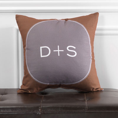 Checkerboard - Personalized Throw Pillows (Scrolled) (ADJ-JVD-F)