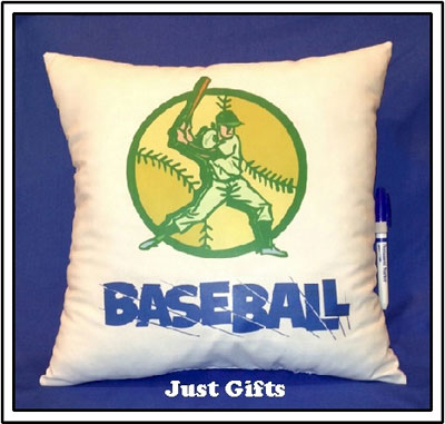 Just Gifts by Robin - Autograph Pillows (Baseball) (TR15)