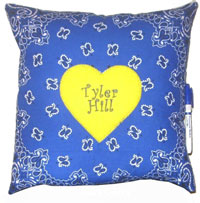 Just Gifts by Robin - Autograph Pillows (Royal Blue Bandana) (114RB)