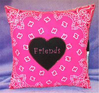 Just Gifts by Robin - Autograph Pillows (Neon Pink Bandana) (115PK)