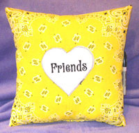 Just Gifts by Robin - Autograph Pillows (Neon Yellow Bandana) (115Y)