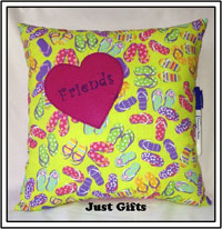 Just Gifts by Robin - Autograph Pillows (Flip Flops) (118)