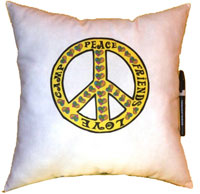 Just Gifts by Robin - Autograph Pillows (Peace-Friends-Love-Camp) ()