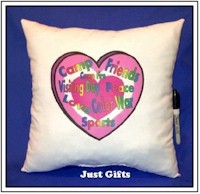 Just Gifts by Robin - Autograph Pillows (Camp Words) (TR17)