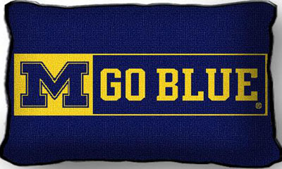 College Throw Pillows (University of Michigan Go Blue) (2979-P)