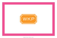 Boatman Geller - Create-Your-Own Placemats (Icon Monogram with Border) (10P-3+M004+i15+B02)