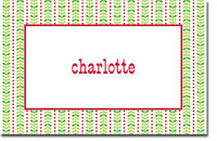 Boatman Geller Laminated Placemat - Bright Vine Green & Red (#20039)