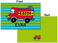 Devora Designs - Placemats (Firetruck) FIRETK-PLMT
