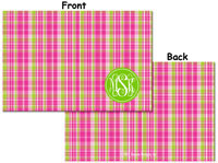 Devora Designs - Placemats (Pink Plaid) PINKPLAID-PLMT