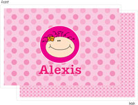 I'm Inkpressed Laminated Placemats - Curly Girl (Holiday Papers #PM-1205)