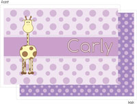 I'm Inkpressed Laminated Placemats - Giraffe in Grape (Holiday Papers #PM-1221)