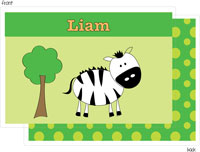 I'm Inkpressed Laminated Placemats - Zebra Boy (Holiday Papers #PM-1223)