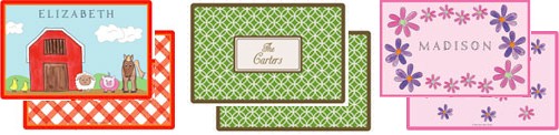 Placemats by Kelly Hughes Designs