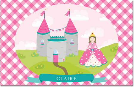 Whitney English Personalized Disposable Placemats - Imagination Princess (W24067DP)