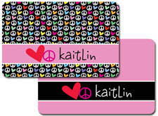 iDesign Laminated Placemats - Peace and Love Rainbow (ID_PMK_09)