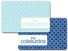 iDesign Laminated Placemats - Turquoise Links (ID_PMK_15)