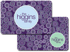 iDesign Laminated Placemats - Plum Swirls (ID_PMK_16)